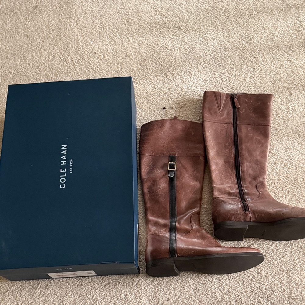 Cole Haan Eldridge Leather Riding Boot